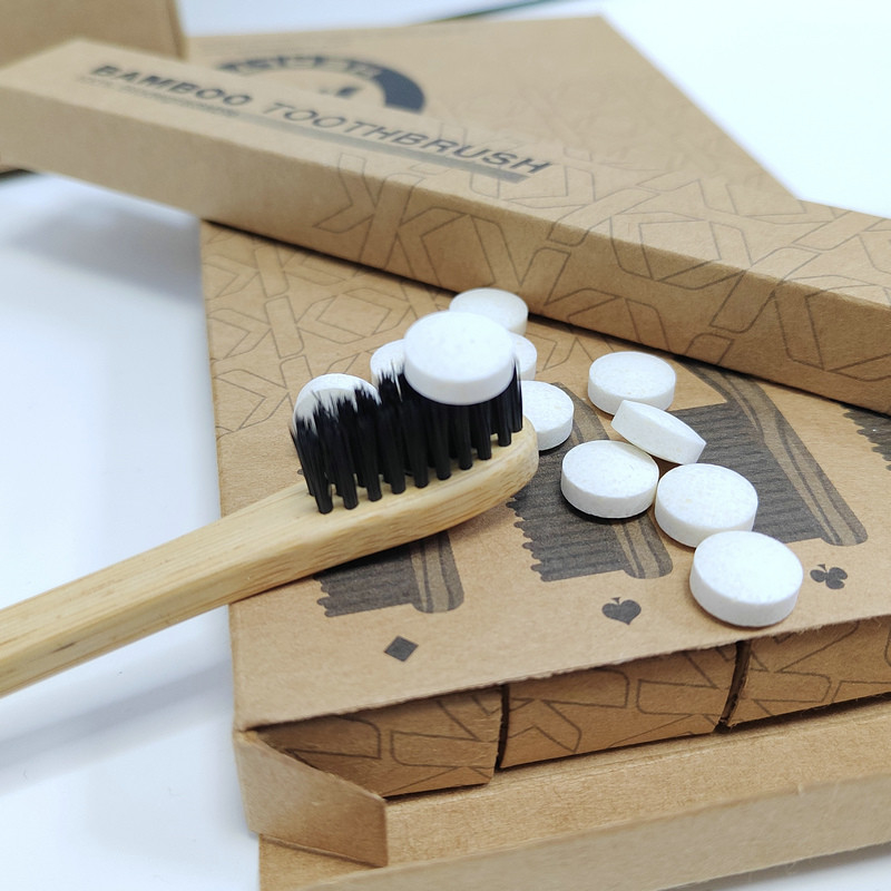 Denti di dimensione di viaggio dell'hotel che imbiancano la menta organica della pillola del colluttorio del dispositivo di rimozione del cattivo respiro del dentifricio in pasta solido delle compresse