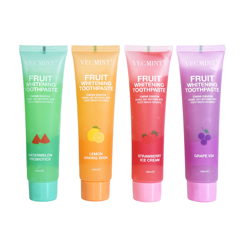 VEC MINT 100 ml Sapore di frutta Sbiancatura dei denti Pulizia di base Cura orale Pasta dentale rinfrescante