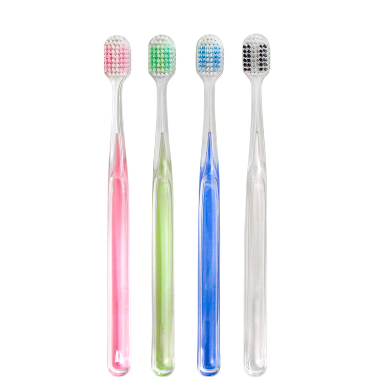 Ingrosso di lusso cristallo denti sbiancante spazzolino per denti lucchetti di alta densità pulizia profonda cristallo chiaro spazzolino manico dente