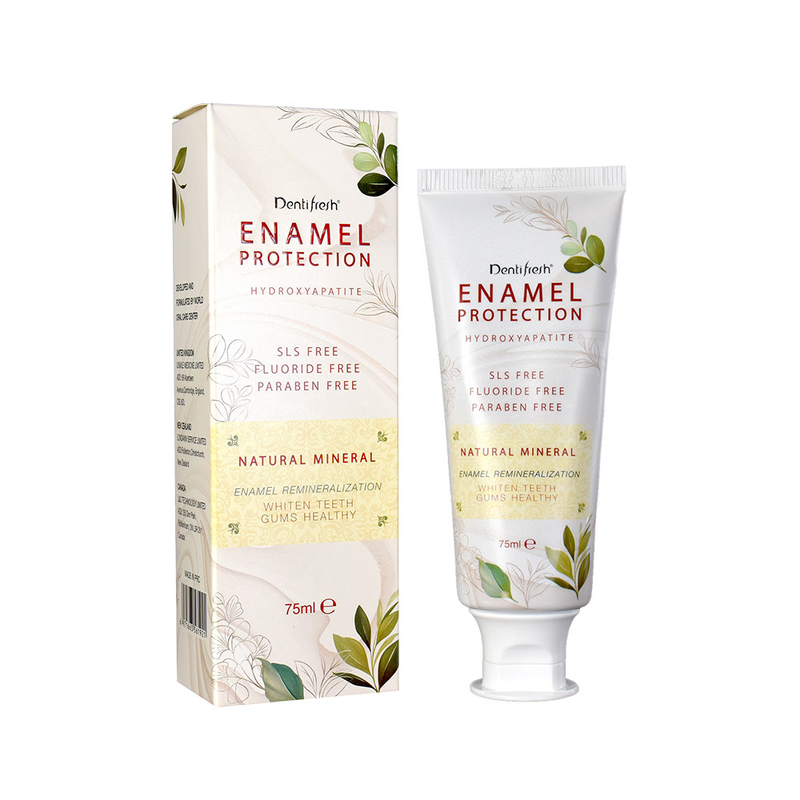 Dentifresh 75 ml dentifricio - SLS idrossiapatite - libero fluoruro libero con minerale naturale per la rimineralizzazione dello smalto