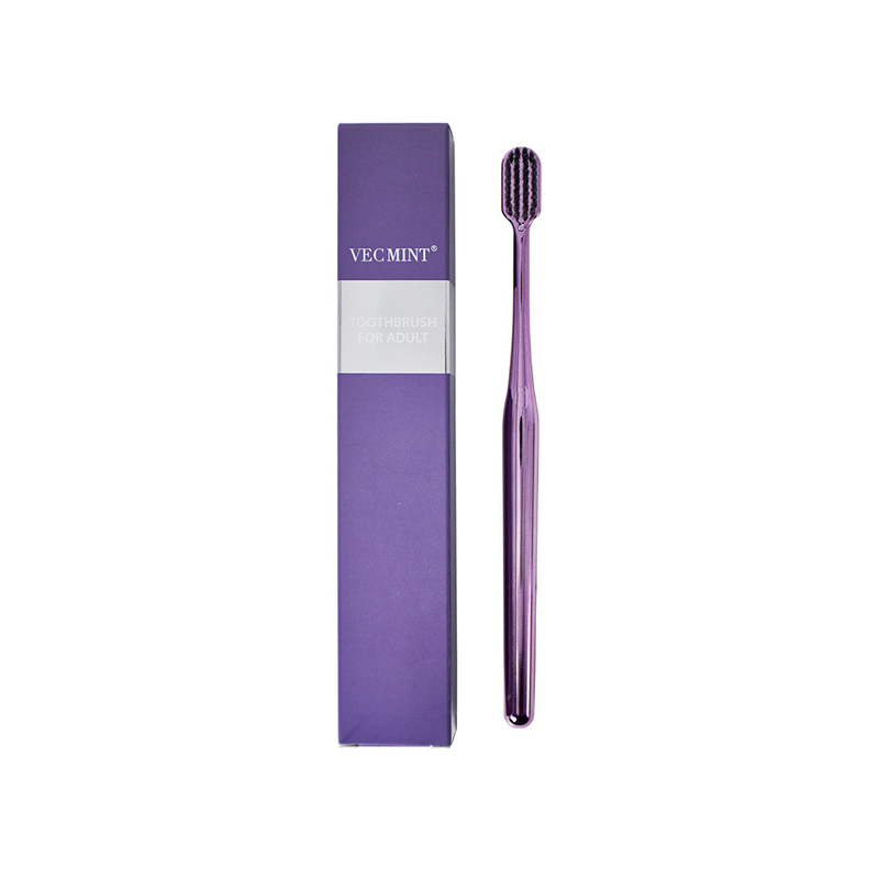 VECMINT purple High-End Adult Toothbrush: Squisito disegno per un'igiene orale superiore, perfetto per l'uso quotidiano