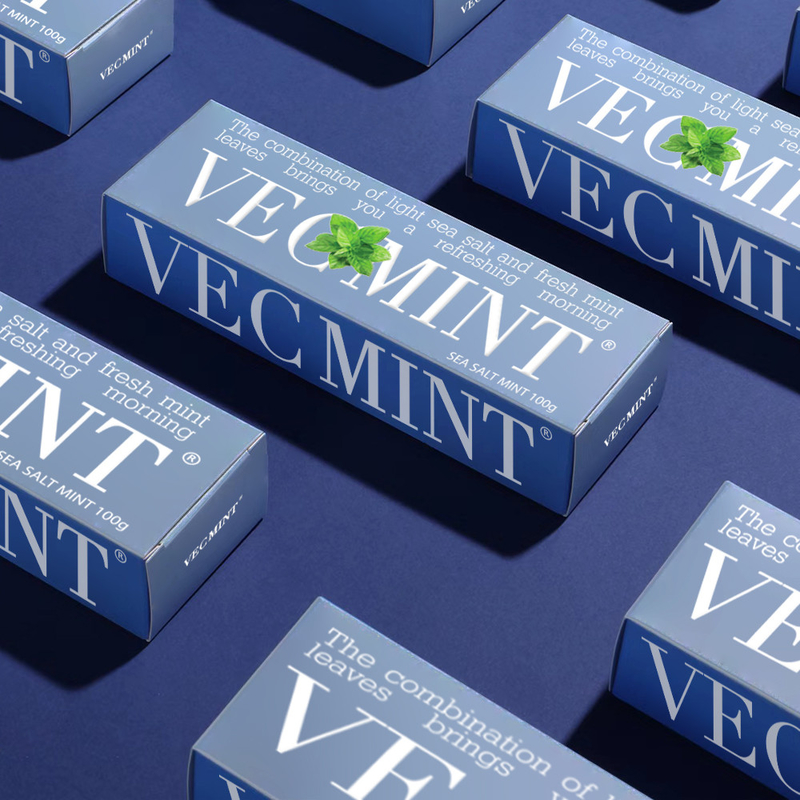 VECMINT Sale di mare e dentifricio di menta fresco - lascia la bocca rinfrescato 100g fabbrica all'ingrosso