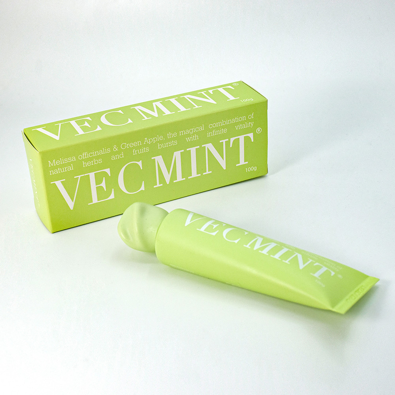 VECMINT 100g di dentifricio: Scatena la vitalità orale con magiche erbe naturali e frutta (Melissa officinalis e mela verde)