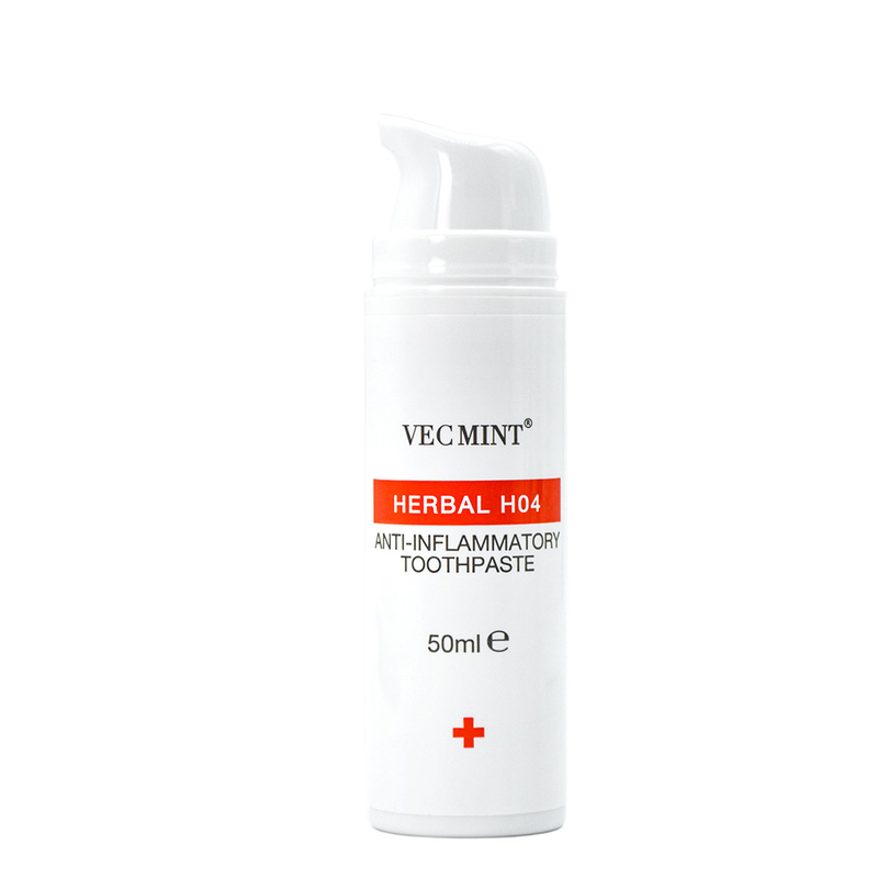 VECMINT Herbal H02 Crema dentale anti-sensibile - 50 ml, formula lenitiva per denti sensibili