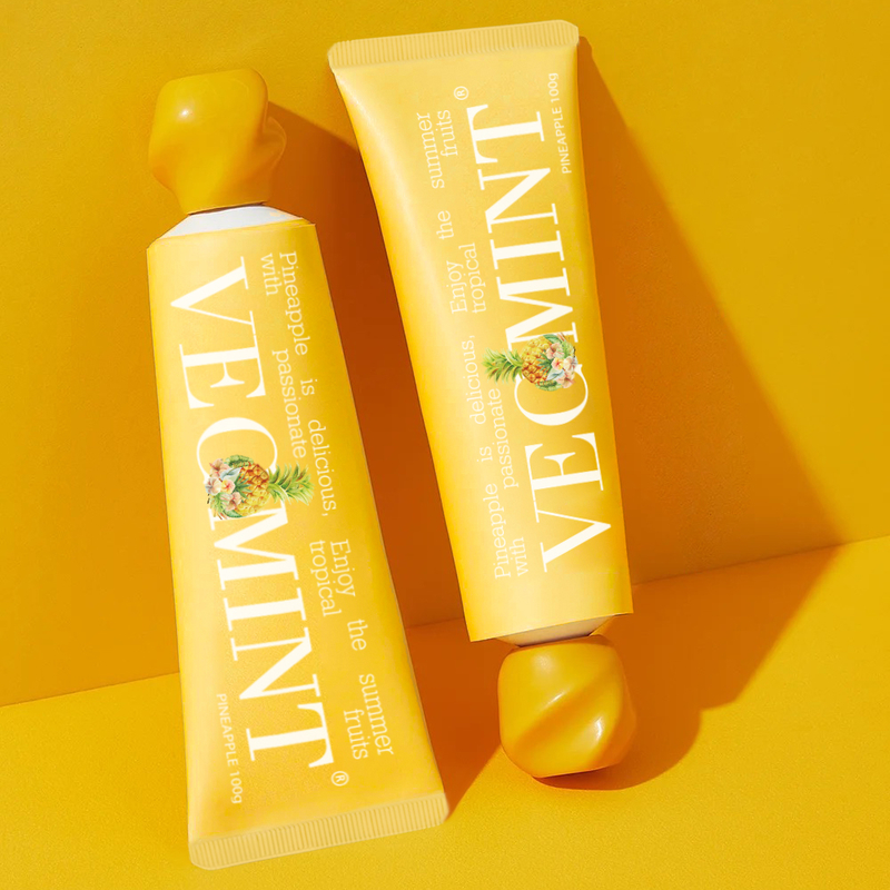 3 anni di conservazione Pasta dentale fruttata fatta con ingredienti naturali senza coloranti artificiali