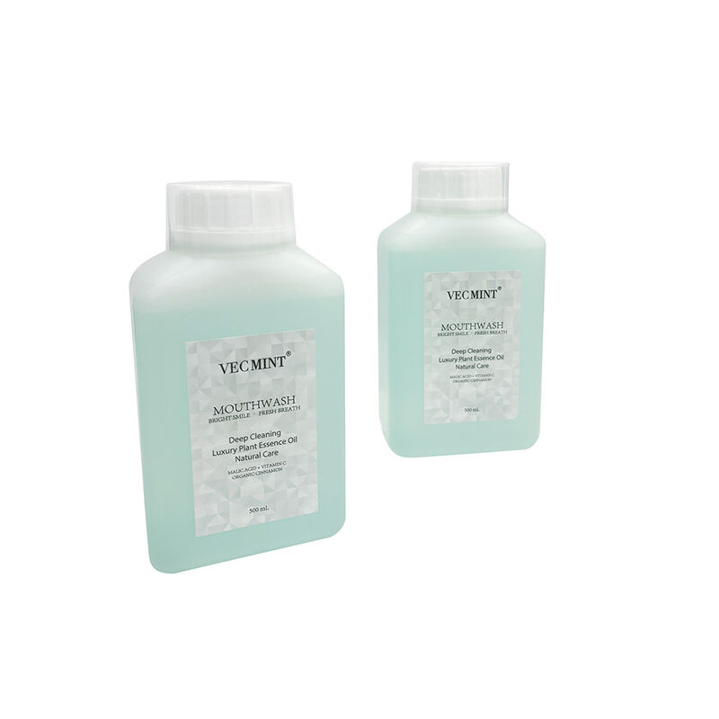 VECMINT Acciaio Orale Naturale - Pulizia profonda Cura Orale Sciacquare con olio essenziale vegetale di lusso per respiro fresco 500 ml