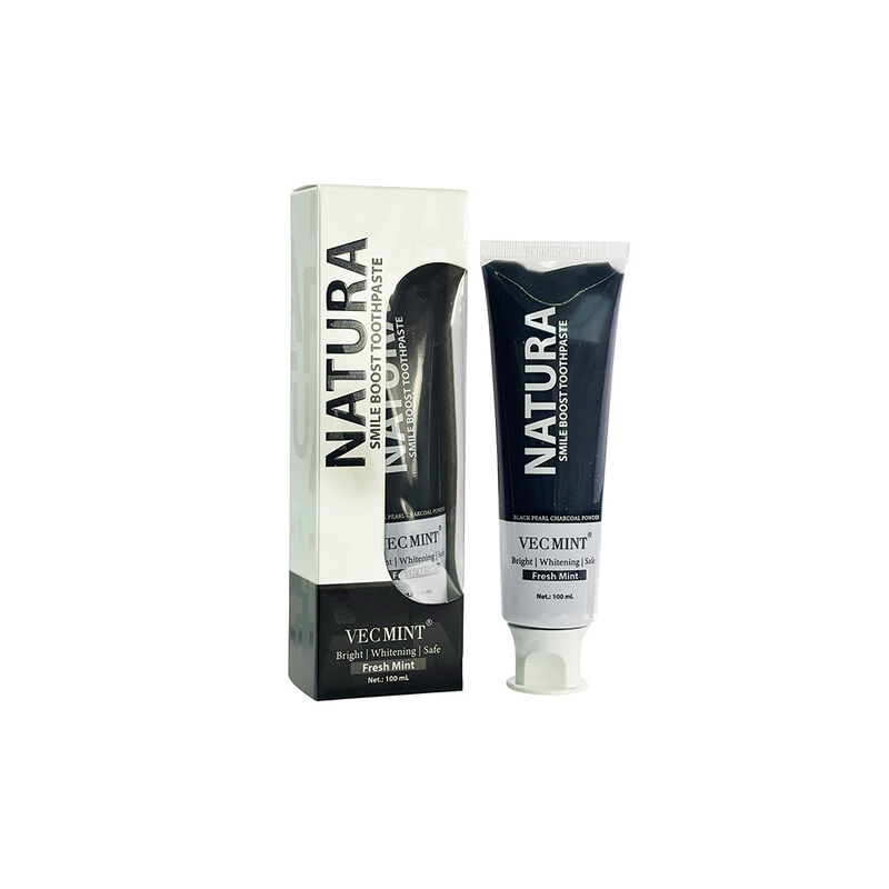 Crema dentale a carbone attivo Ingredienti a base di erbe adatti ad adulti e adolescenti Pulizia naturale e cura orale